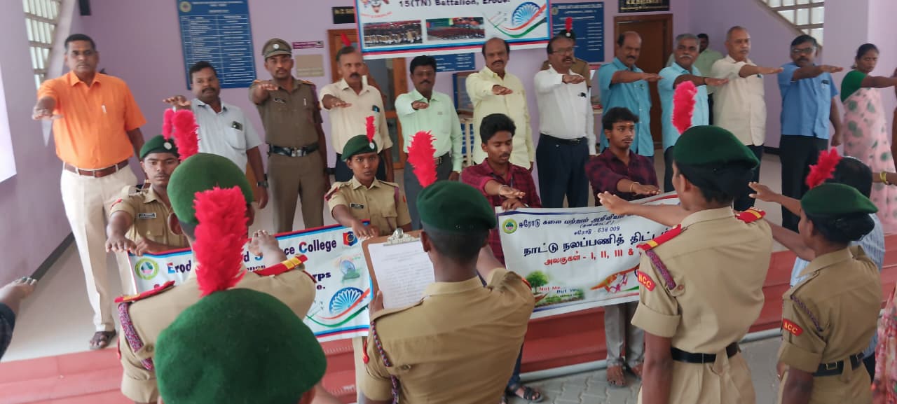 Distributing essential items during community relief drive