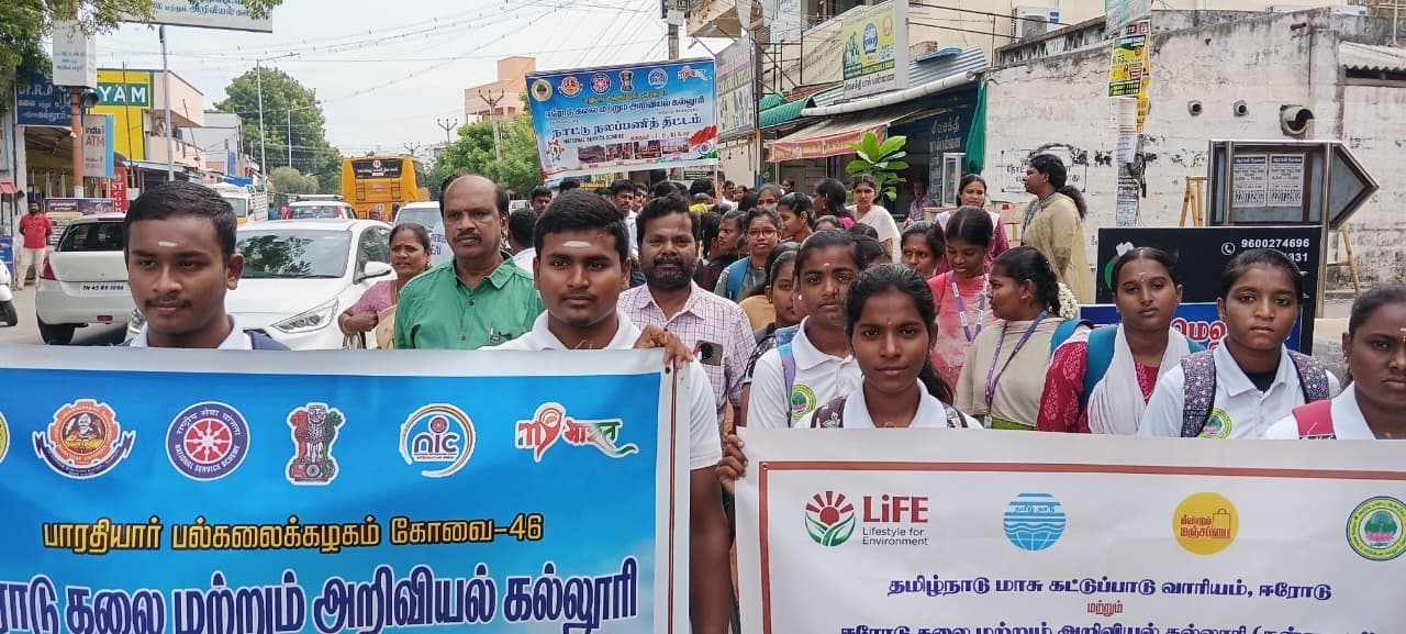 Volunteers engaging with elderly members of the community