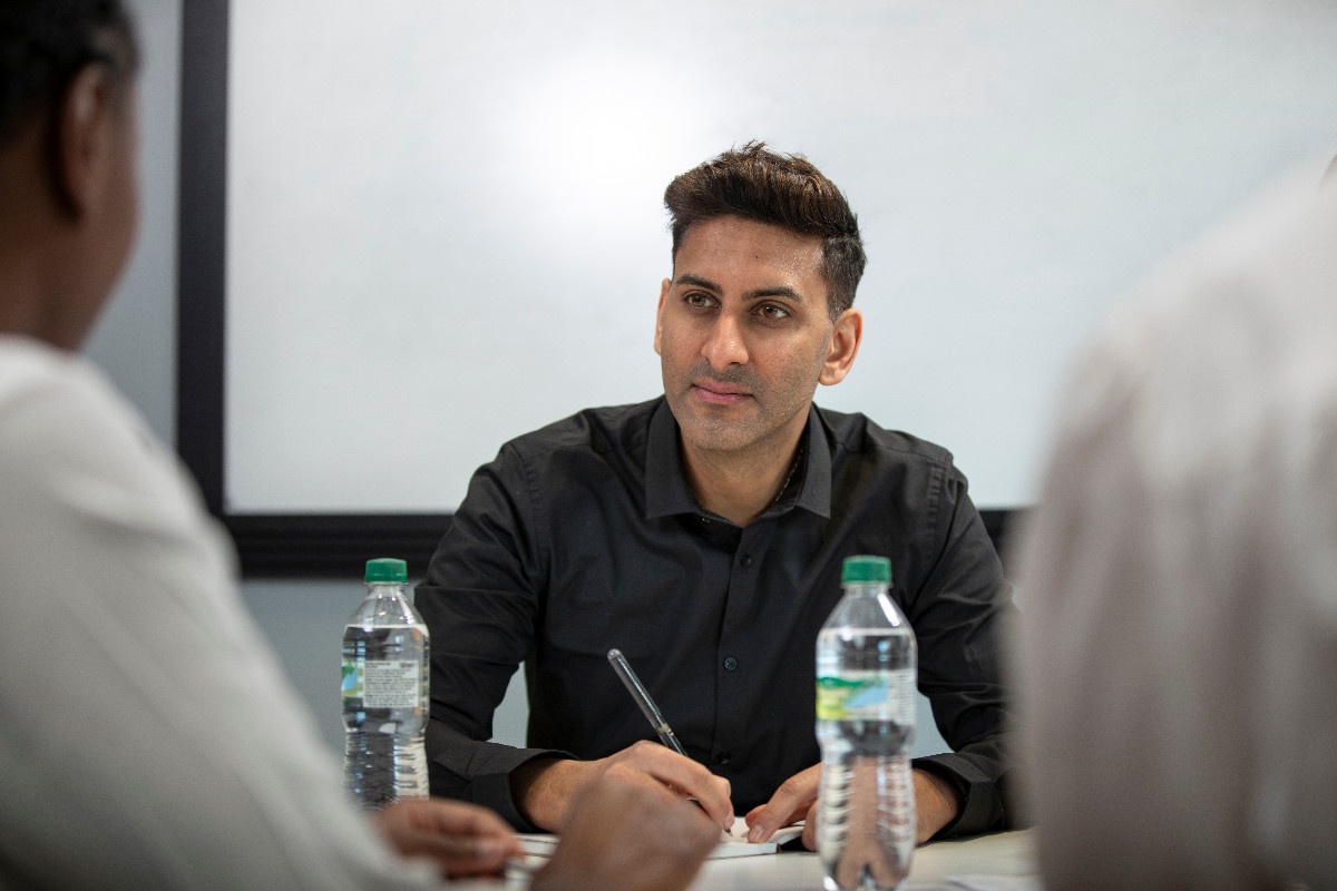 Community members attending legal awareness and counseling session